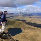 Cultural Services Hiker Enjoying View Scottish Hughlands Sander Van Der Werf