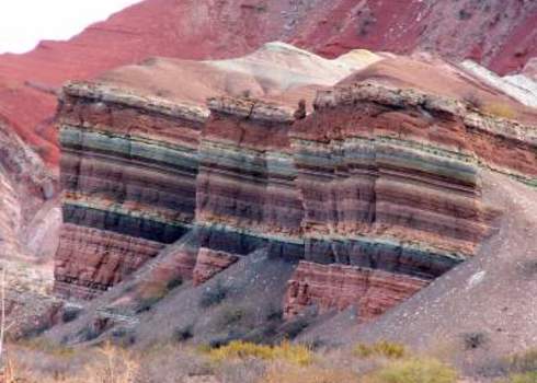 Abiotic Colourful Rock Quebrada De Humauaca, Argentina Thoron